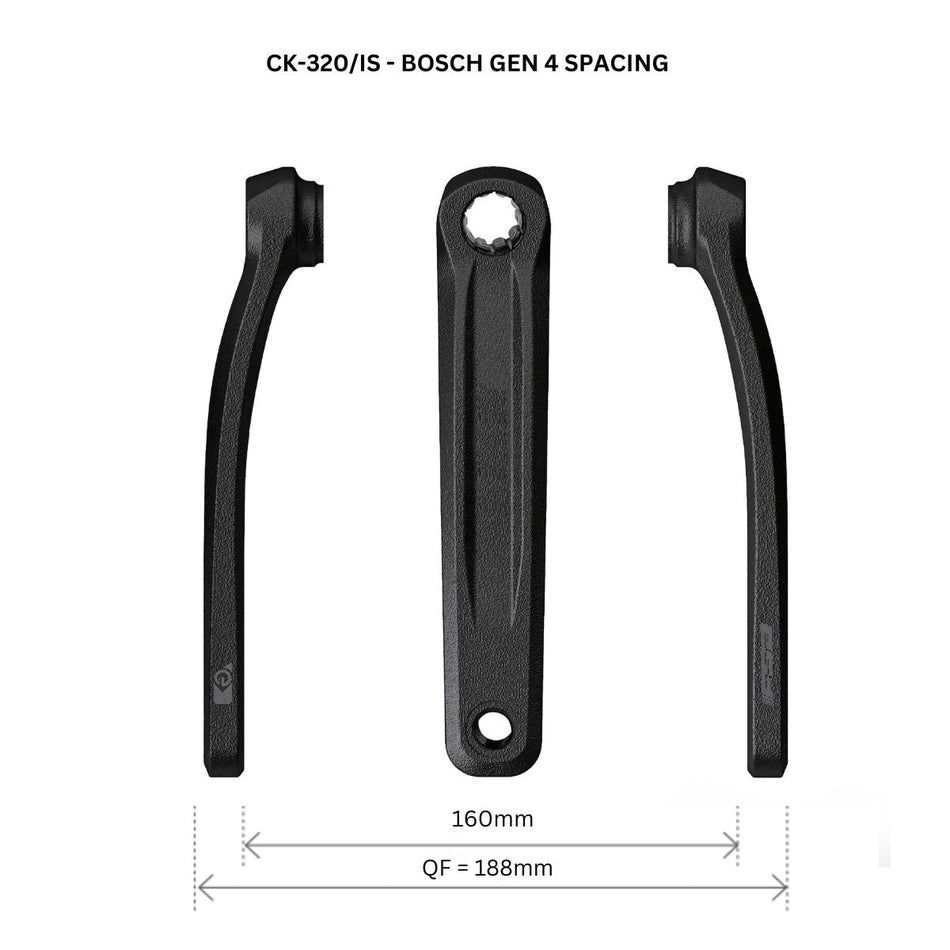 FSA - ISIS SPLINE E-BIKE CRANKS - CK-320/IS - BOSCH G4 / YAMAHA PWX