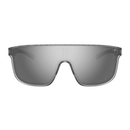 Tifosi Sanctum XL Sunglasses Satin Clear with Silver Mirror Lens
