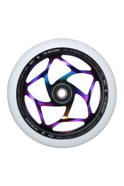 Envy 120mm x 30mm Tri Bearing Wheel - Oil Slick/White