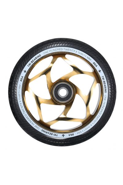 Envy 120mm x 30mm Tri Bearing Wheel - Gold/Black